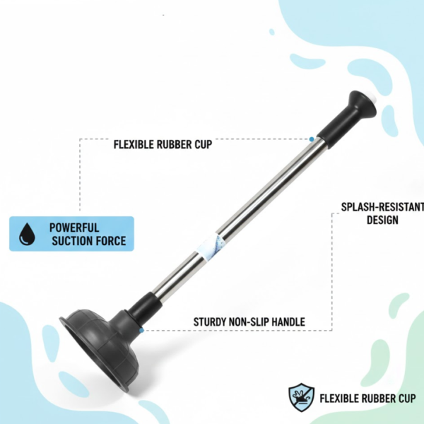 Drain Unblocker Pump for Kitchen, Sink & Toilet Cleaning