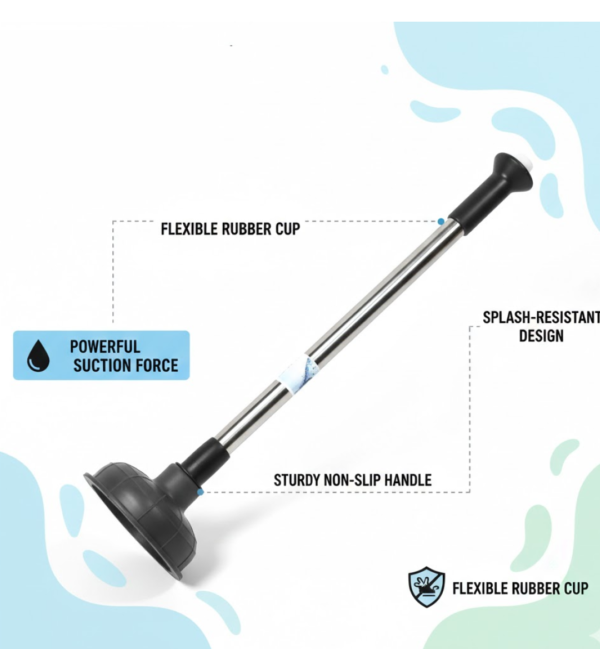 Drain Unblocker Pump for Kitchen, Sink & Toilet Cleaning