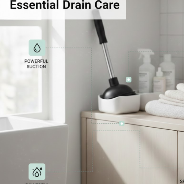 Drain Unblocker Pump for Kitchen, Sink & Toilet Cleaning