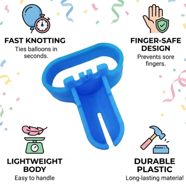 Balloon Tying Tool – Fast Knotting for Party Decorations
