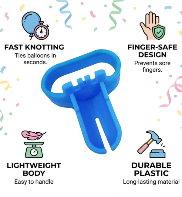 Balloon Tying Tool – Fast Knotting for Party Decorations