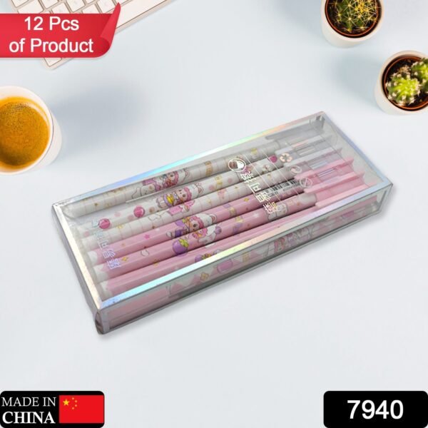 198b930d-e937-4429-8a94-177ff209ac1a.jpg Erasable gel ink pen 12 Pcs/ Fancy Cute Blue Gel Pen with attached Magic Wipe Eraser Gel Pen, Stationery for Office School Writing Examination Supplies Tool, Return Gifts For Kids, Birthday Gifts