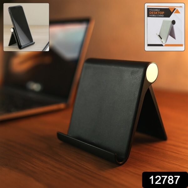 19912787-150Pc-Foldabledesktopmobilestandblack-Av-Sv.jpg Plastic Foldable Desktop Mobile Stand (1 Pc / Black)