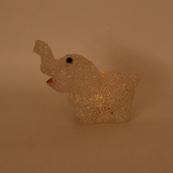 Dog Elephant Crystal LED Night Light Lamp – Cute Glowing Decorative Light (1 Pc)