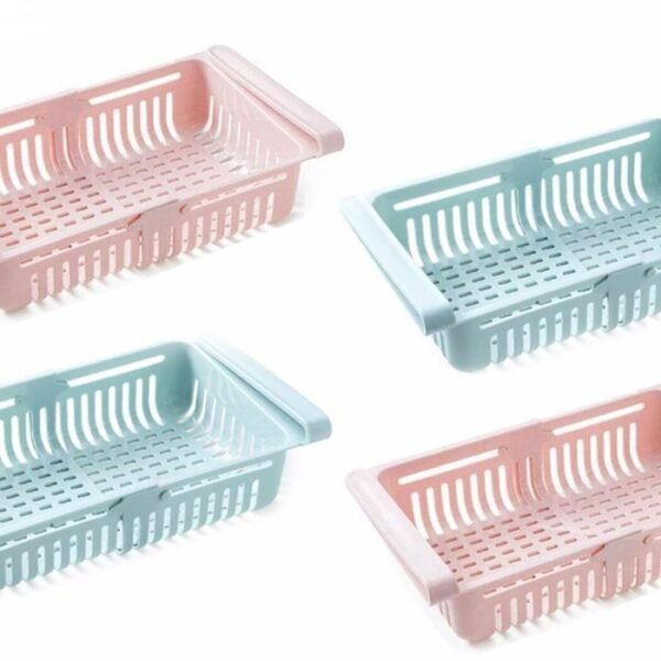 Fridge Organizer Drawer - Adjustable Fridge Storage Basket ( 4pc Set )
