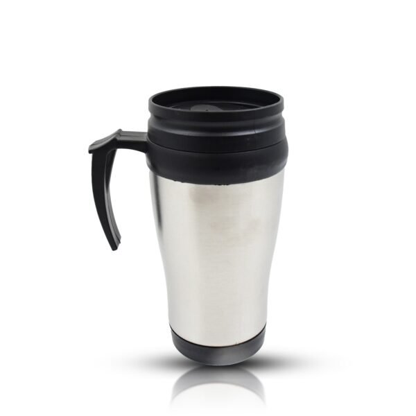 Stainless Steel Vacuum Glass Insulated Glass Coffee Cups, Tumbler (With Lid & Handle / 1 pc)