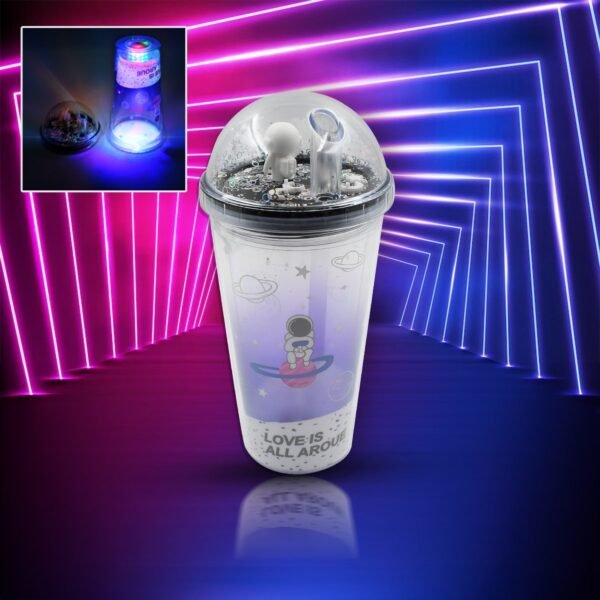 LED Double Wall Plastic Tumbler Cups (Pack Of 1)