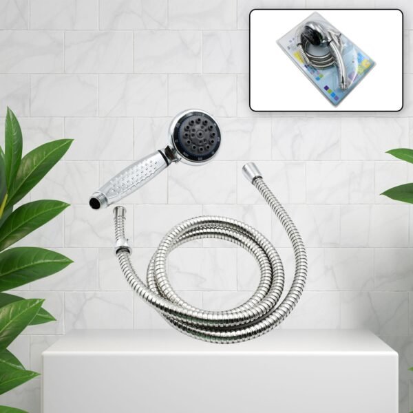 Shower Head with Stainless Steel Hose – High-Pressure Multi-Function Spray