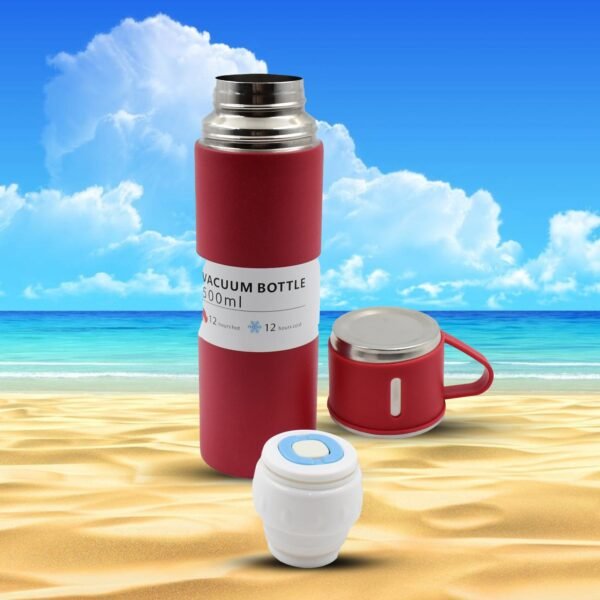 1_1f38e561-66eb-456e-b6d7-4711a917dcb1.jpg Stainless Steel Vacuum Insulated Water Bottle With Coffee / Tea Mug (500 ML)