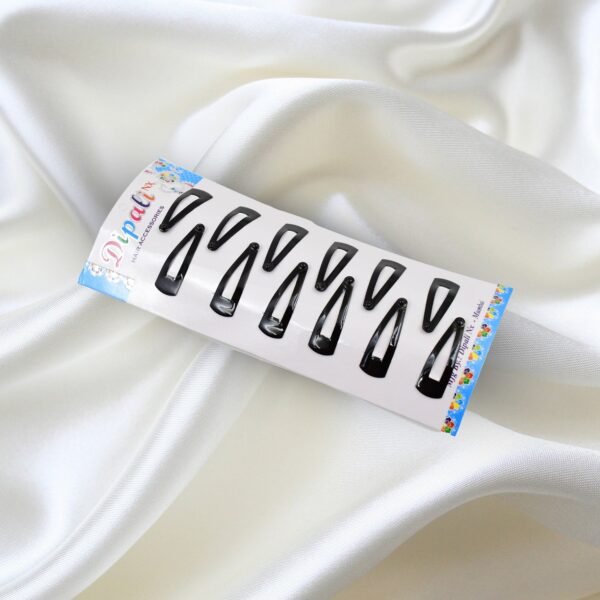 Metal Tik Tak Hair Clips (12 Pcs Set), Hair accessories