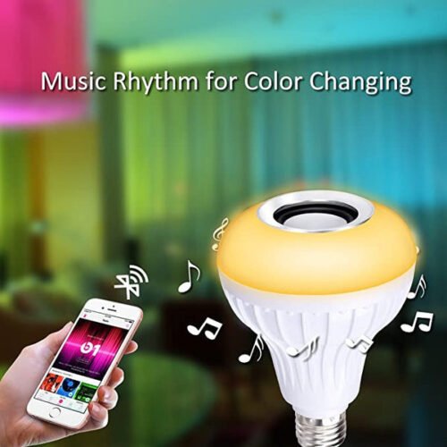 1_2_f01846ee-41f6-47f2-a32a-b779928bc234.jpg Wireless Bluetooth Sensor 12W Music Multicolor LED Bulb with Remote Controller