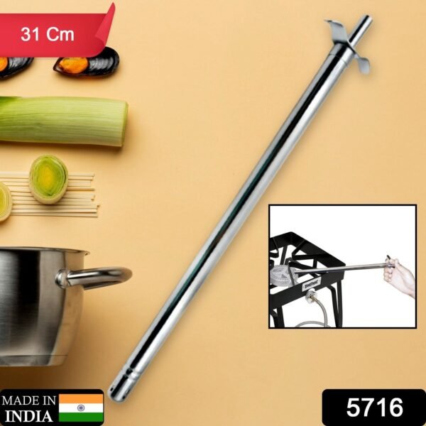 Stainless Steel Gas Lighter - Long Spark Kitchen Stoves & Restaurants (31 Cm / 1 Pc)