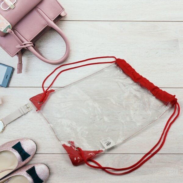 Transparent Waterproof Plastic Stadium Bag – Gym, Travel & Sports