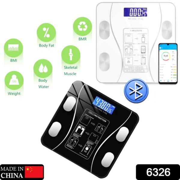Bluetooth Digital Body Fat & Weight Scale with BMI Tracking for iOS & Android