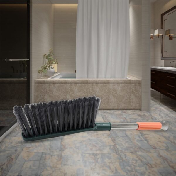 17 Inch Stainless Steel Sofa Cleaner Brush with Long Handle for Carpets &