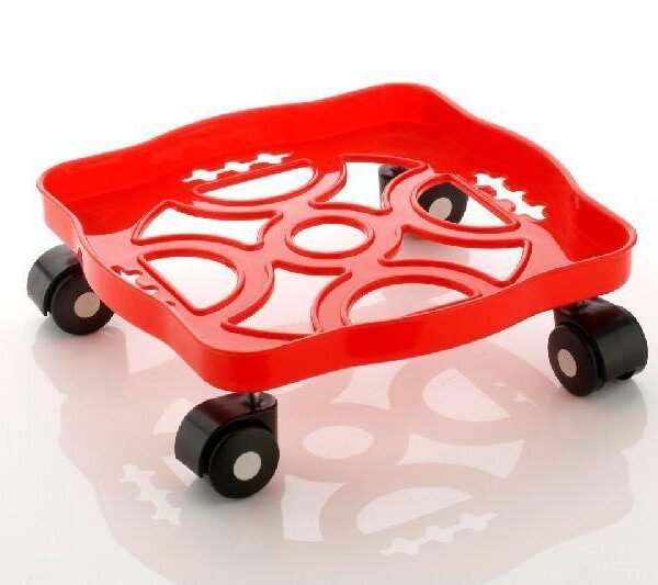 Square Plastic Gas Cylinder Trolley