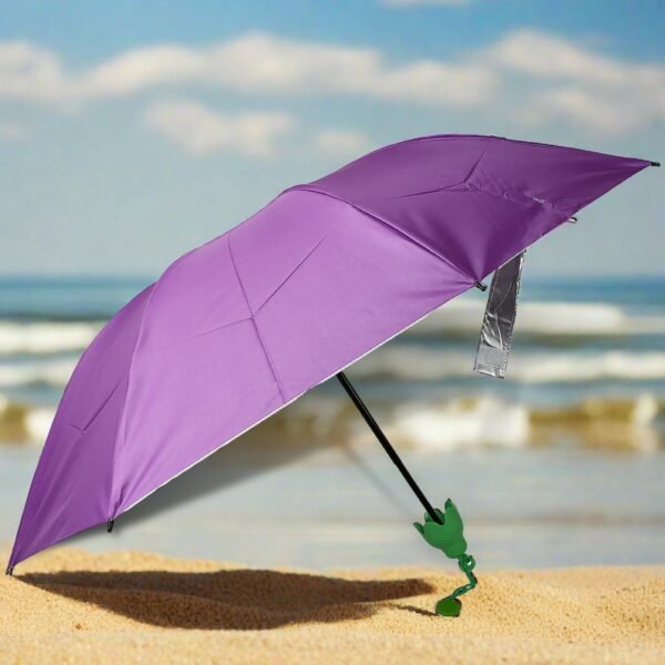 1_93aa5158-7baa-4d5b-b030-443a2c00bdf2.jpg Vegetable shaped Folding Umbrella, Plastic Case Creative Fashion Folding Mini Sun Shade Rain Umbrella, Unique Umbrella, Sun & UV Protection, Cute Design (1 Pc)