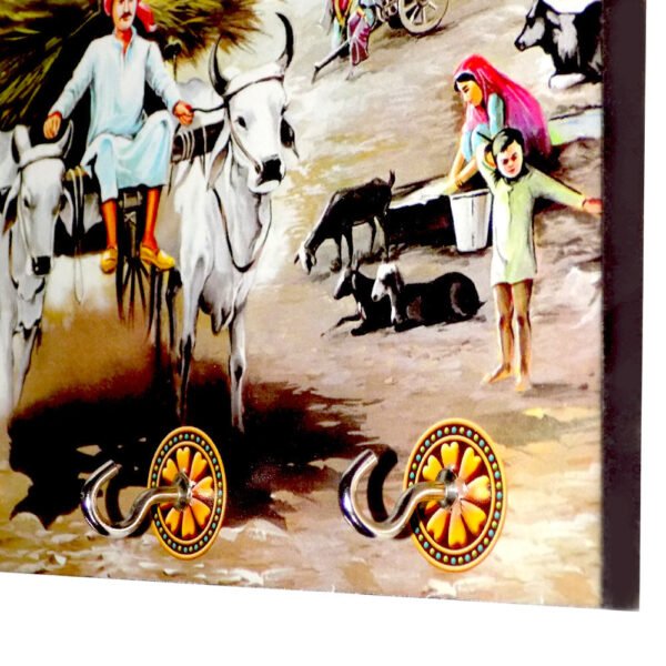 1_96d0931c-fddd-4576-98ce-cc8b4fdfbdec.jpg Decorative Wooden Landscape Art with Hooks for Wall Hanging