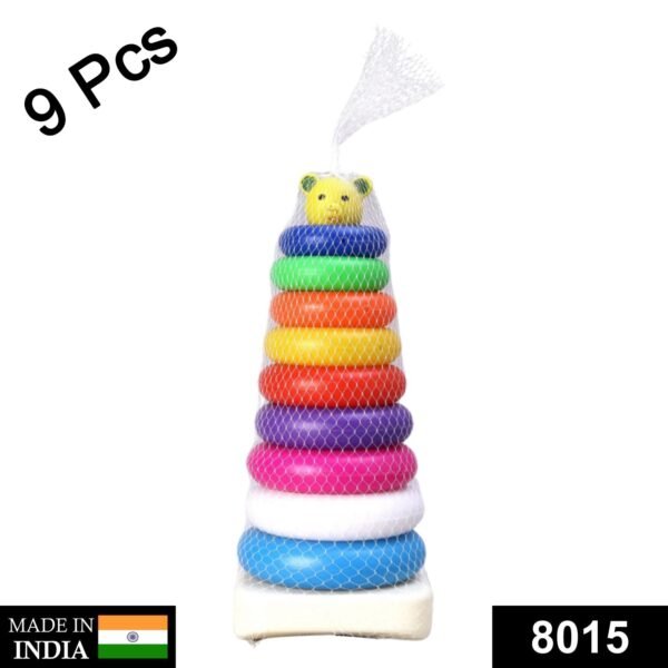 1_9d9c0e37-f7a5-4d61-a759-238784c274b0.jpg Plastic Baby Kids Teddy Stacking Ring Jumbo Stack Up Educational Toy 9pc
