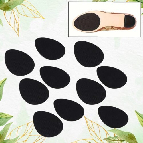 Non-Slip Shoe Pads, Rubber Shoe Sole Protector Pads, High Heels, Boots (10 Pcs Set)