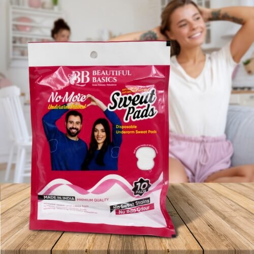 Underarms Sweat Pads Disposable Highly Absorbent Pads Cotton (Pack of 10)