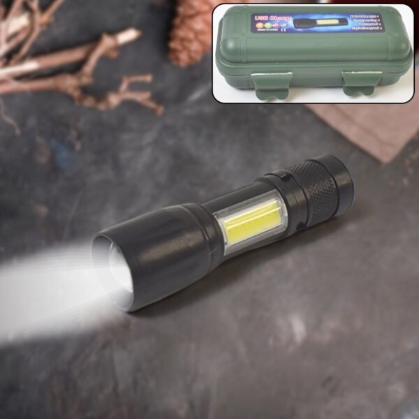 LED USB Rechargeable Mini Flashlight – Ultra-Bright Tactical Emergency Light