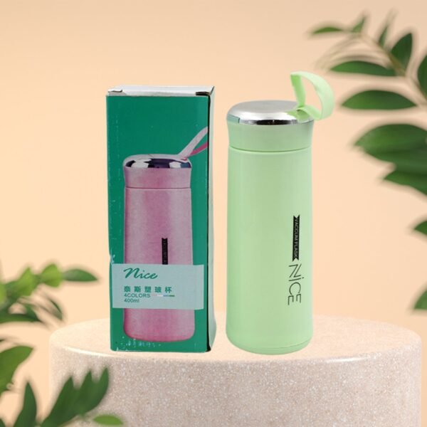 Water Bottle 400 ML Leak Proof Glass Bottle for Daily Water  1 Pc