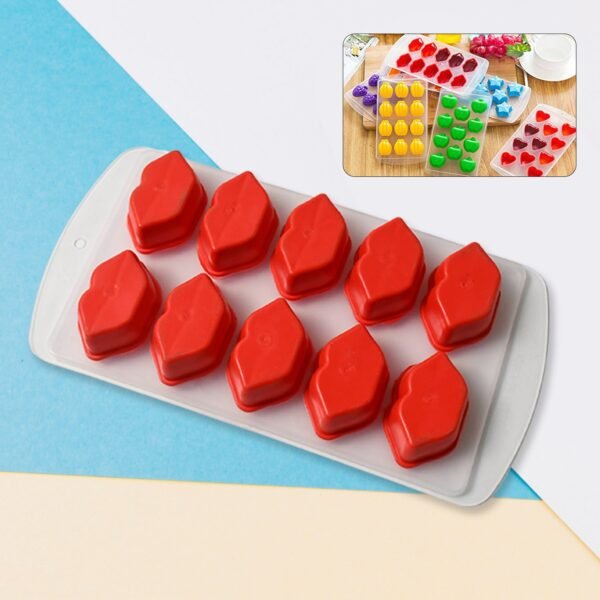 Silicone Mold Ice Cube Tray Creative Sweet Multi Type Ice Tray(1 Pc)