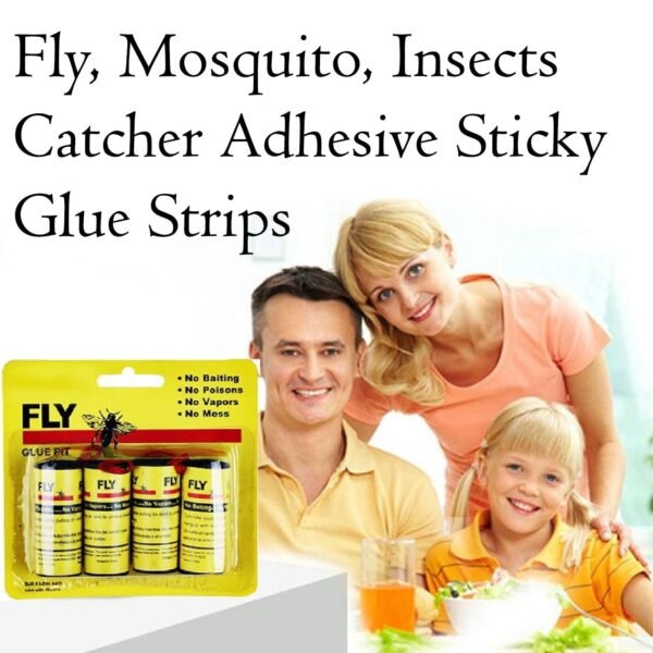 Fly, Mosquito & Insect Catcher Adhesive Sticky Glue Strips