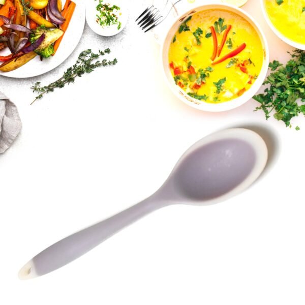 Silicone Basting Spoon for Non-Stick Cookware & Kitchen Use (1 Pc)