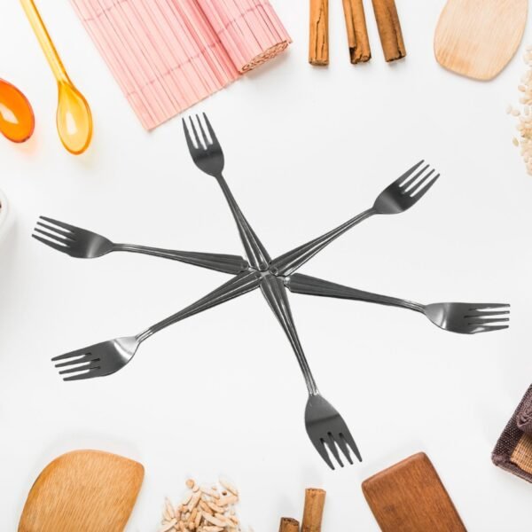 Steel Fork Set of 6 – High-Quality Kitchen Fork Set for Home Use