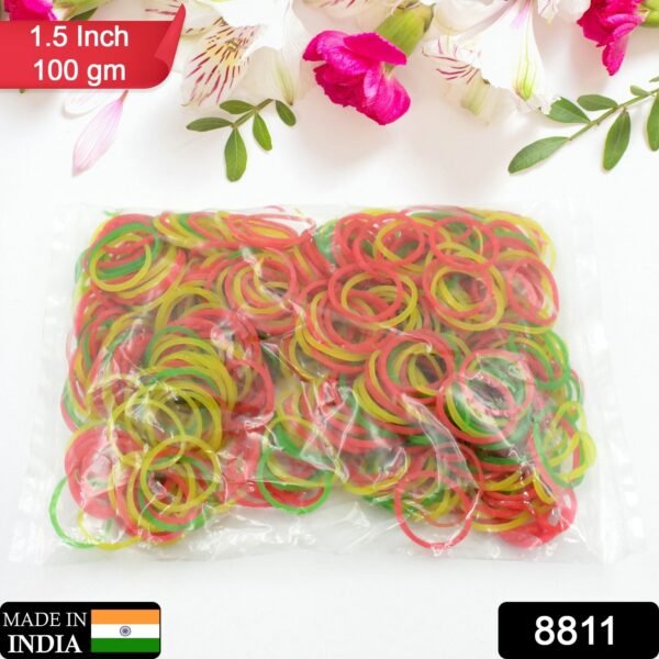 1_f3a37c82-6857-436b-a7ff-553cba2ded0a.jpg Strong & Reusable Rubber Bands: Multicolor (1.5 Inch 100 GM)