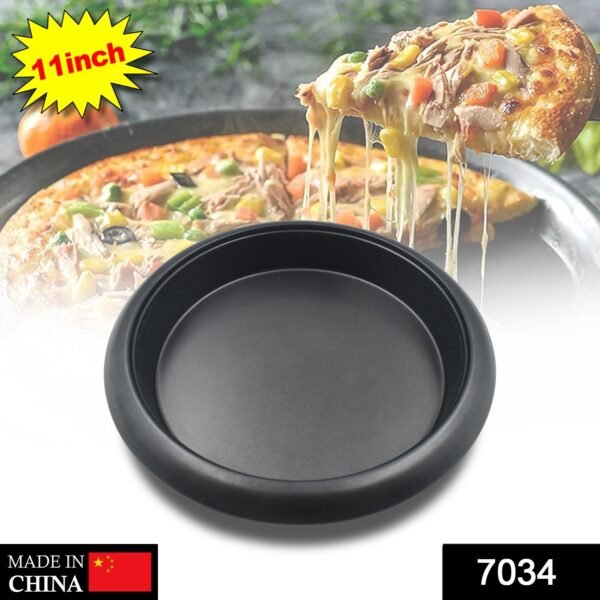 1_f6bca0f8-54bd-464e-8c24-aa01c69157fb.jpg Round Shape Carbon Steel Non-stick Baking Tray (11 Inch)