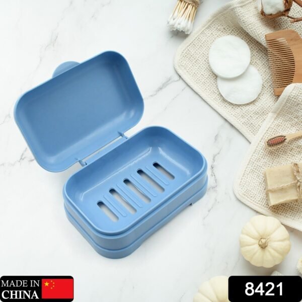 Soap Dish with Drain Soap Holder, Soap Saver Soap Tray  (1 Pc)