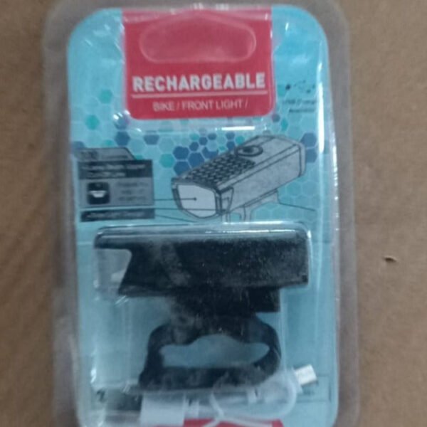 USB Rechargeable Bicycle Front Light (1 Pc)