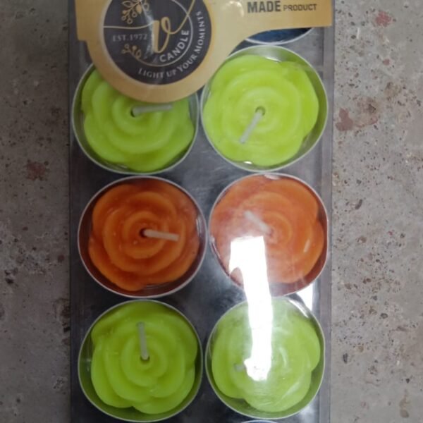 Rose Flower tealight candles (Pack of 10 Pcs.)