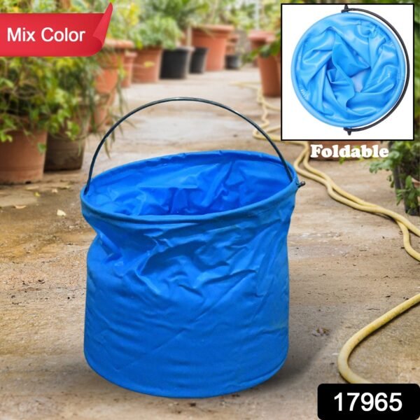1a59adde-d090-401d-b95c-966f2478971d.jpg Folding Bucket, Portable, Round Bucket, Simple Bucket (1 pc / Mix Color)