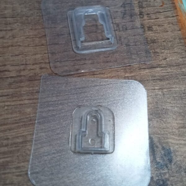 Transparent Adhesive Male Hook Used For Hanging Various Types Of Items (1Pc)