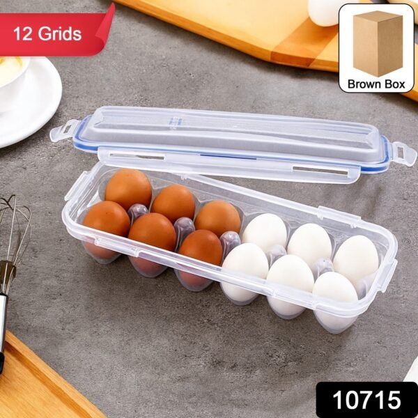 1b7688ab-2607-4f26-8a69-497efb0d4d7e.jpg Lock-Clip Refrigerator Egg Storage Box - (1 Pc)