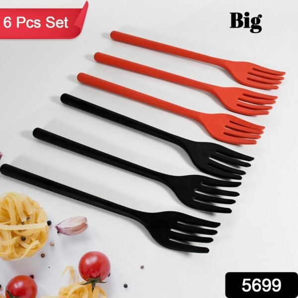1b7ce285-08e1-4b08-94ab-5cb2edccec88.jpg Silicone Flexible Forks, Silicone Cooking Fork (6 Pcs)