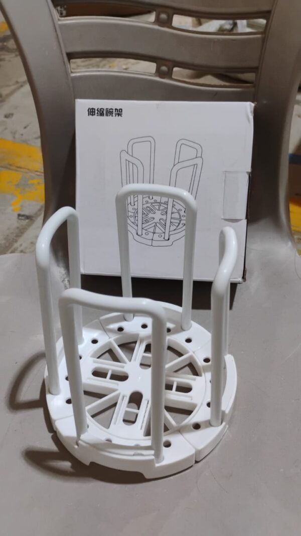 1c70f37d-80de-4e91-b096-40e72ec6ce03.jpg Plastic Bowl Holder Bowl Organizer Drain Rack (1 Pc)