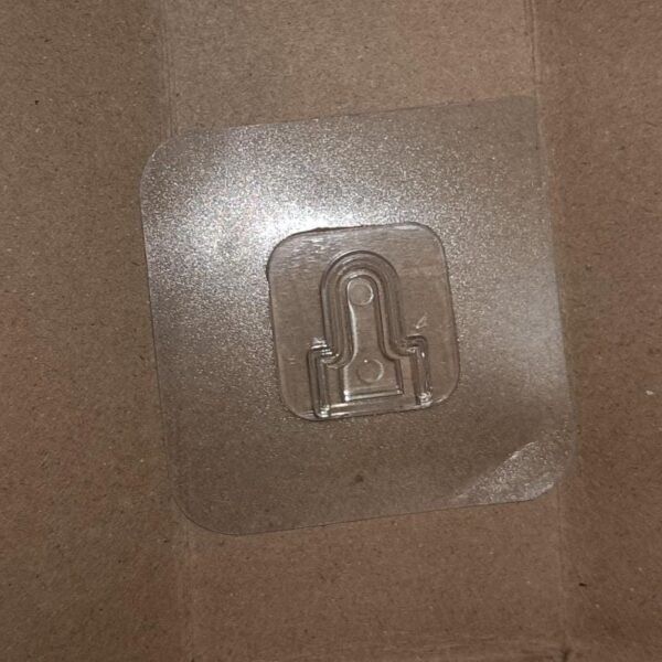 Transparent Adhesive Male Hook Used For Hanging Various Types Of Items (1Pc)