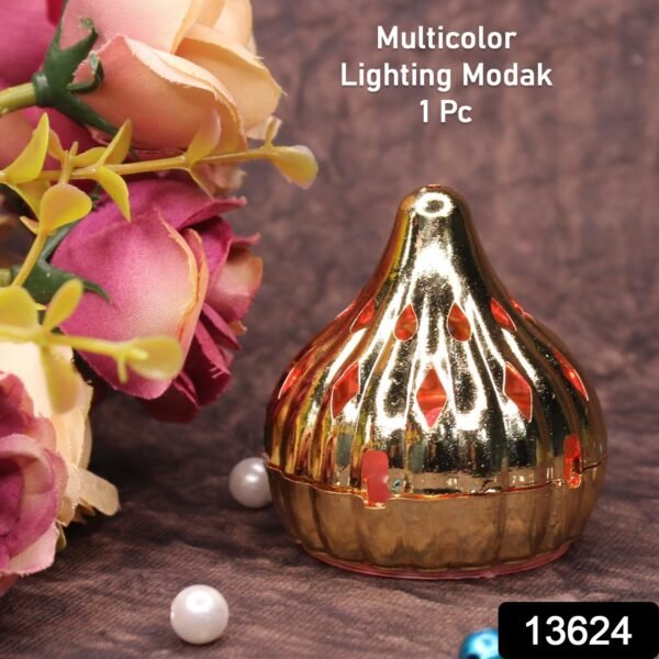 1d75ea44-ca7c-43f7-a9a2-f6c6cdaa9294.jpg Multicolor Modak Shaped Color Changing LED Light (1 Pc)