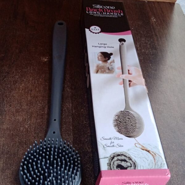 Silicone Back Scrubber Brush with Long Handle (1 Pc)