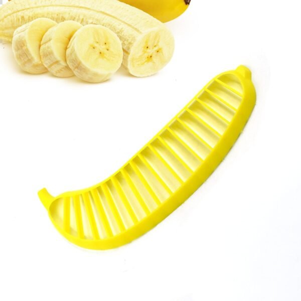 Banana Slicer- for Fruit Salads Handle Plastic Banana Fruit Slicer Cutter Chopper