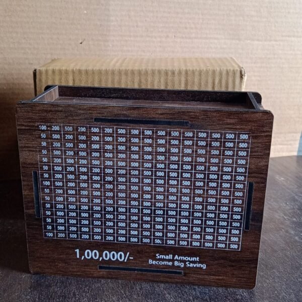 Wooden Money / Piggy Bank, Money Box (1 Pc / Pen Not Included)