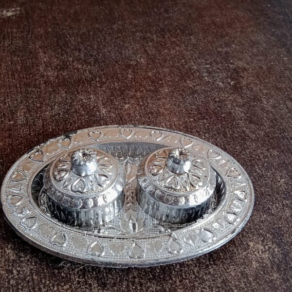 Oval Shape Special Puja Thali (1 Pc / Mix Design)