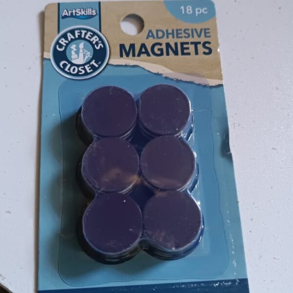 Magnets with Adhesive Backing Magnetic Tape Magnet Strips (18 Pcs Set)