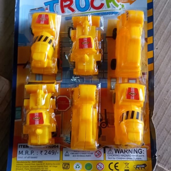 Engineering Construction Vehicle Toy Set for Kids (6 Pcs Set)