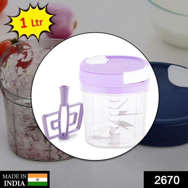 2 in 1 Handy Chopper & Slicer for Fruits, Veggies & Cheese